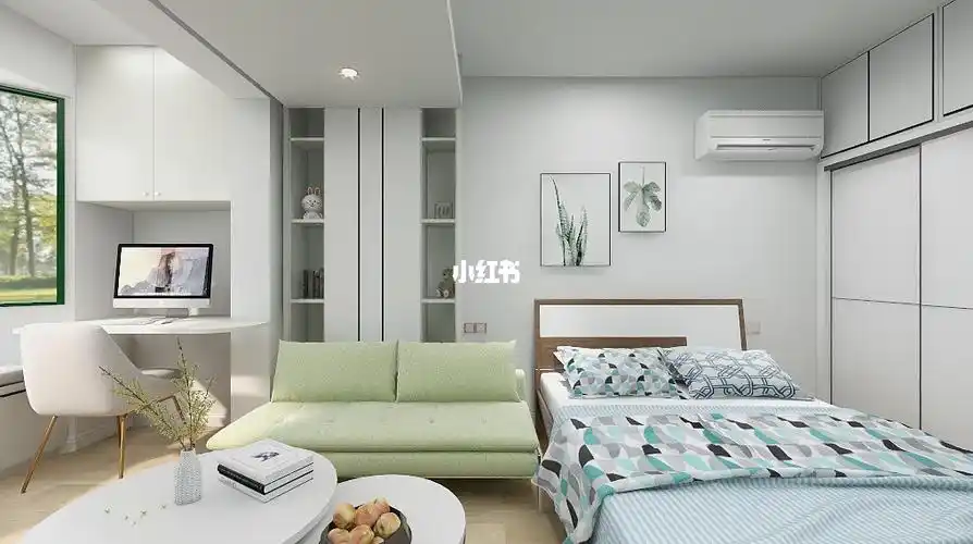 小户型装修|95清新自然一居室改两居室