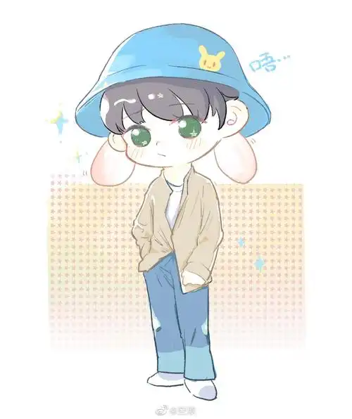 饭绘q版王源一则,帅气可爱的源兔兔_偶像