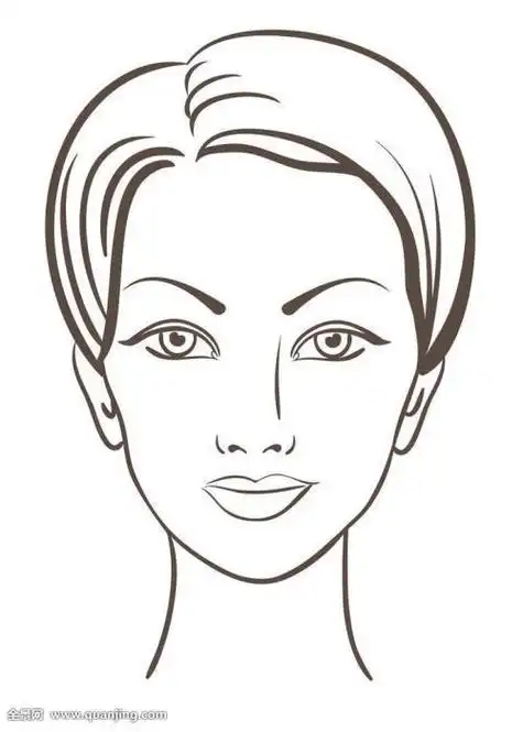 女生脸部简笔画画法步骤