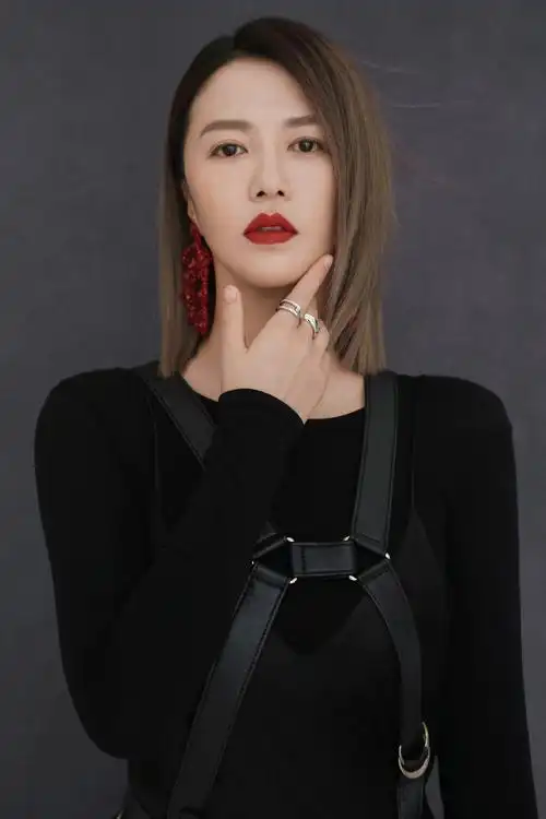 谭维维酷飒黑裙写真图片29