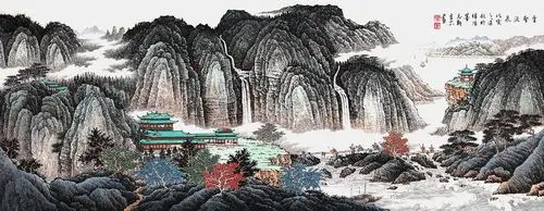 许吉尔画什么画的好?精品山水景色淡泊更美丽