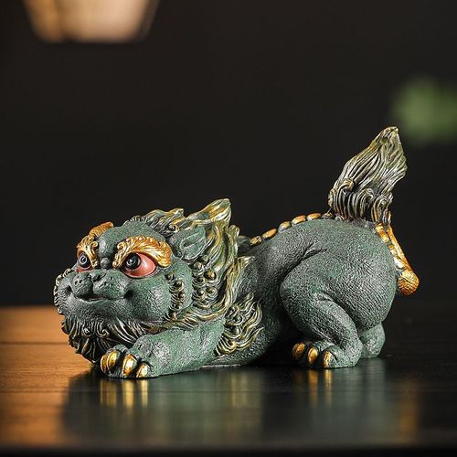 国潮貔貅摆件招财大号瑞兽麒麟客厅电视柜办公室装饰品新房乔迁礼