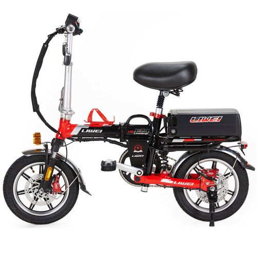 力威动力减震折叠电动自行车代驾电动车超轻便锂电池代步车