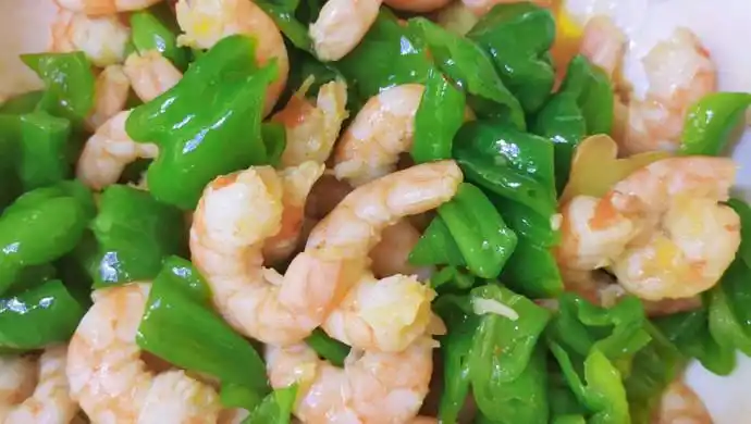青椒炒虾仁