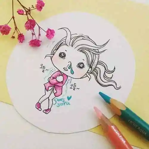 小白一学就会!100张小仙女彩铅简笔画,超q的小清新,别错过