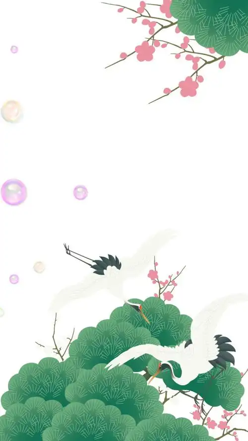 中国风简约手绘古风h5背景.j免抠素材免费下载_觅元素51yuansu.com