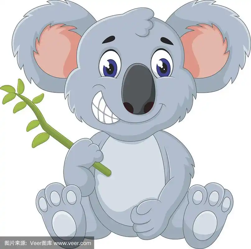 卡通可爱的考拉