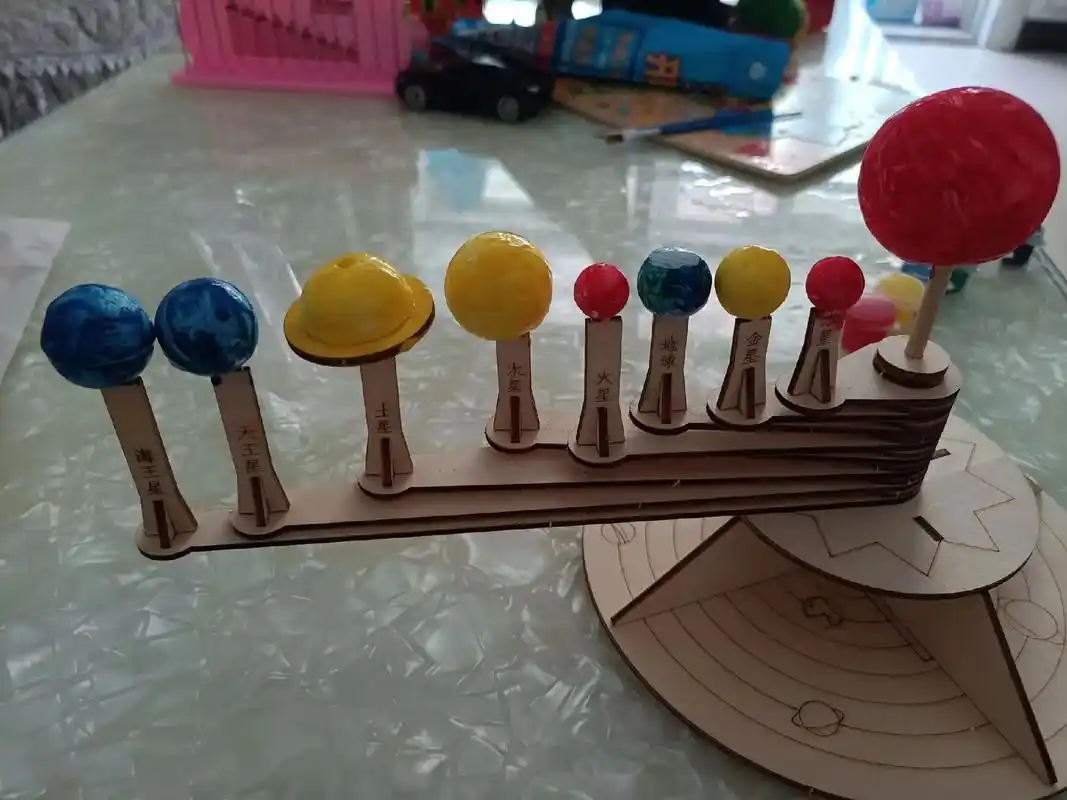 太阳系模型.#动手动脑 #动手制作 #手工摆件制作 - 抖音