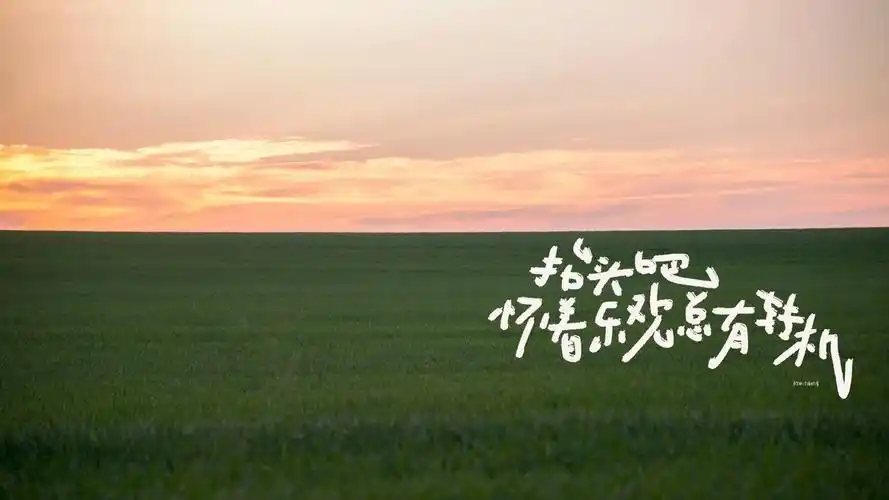 文艺浪漫的手写ipad电脑文字壁纸