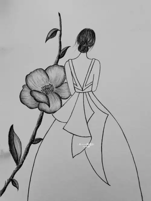 唯美背影附过程