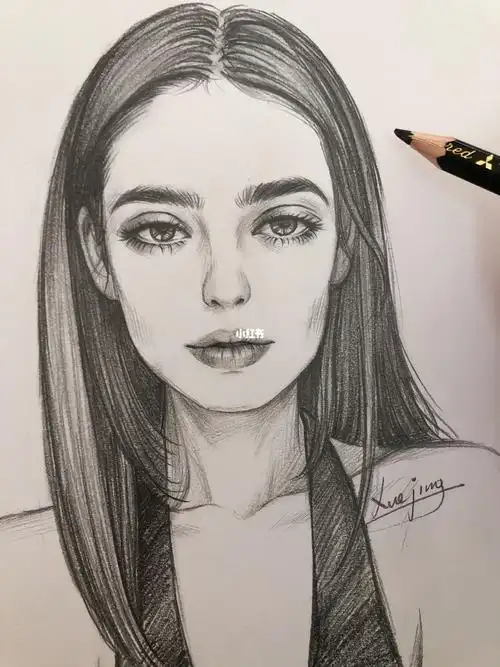 康颂素描本时长:不间断的边刷剧边画画的1小时,满足～铅笔画|素描人物