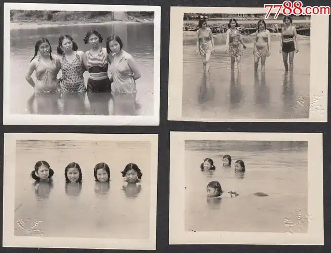 泳装美女合影(4张)