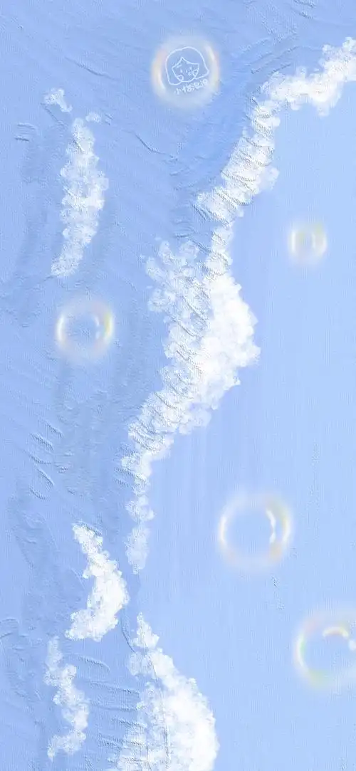 油画壁纸 - cr:@小怡泡泡531 插画 素材 ins 韩系 可爱 简约 手绘