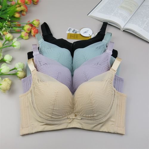 奥维丝丽舒适无钢圈内衣女上薄下厚b罩立体杯收副乳聚拢文胸2326