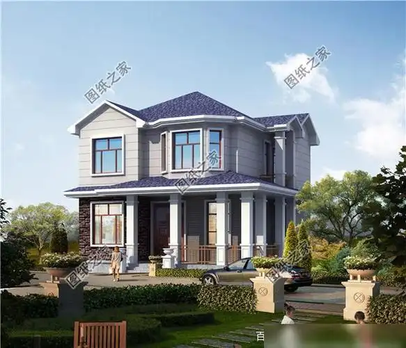 地基70平米左右的农村小别墅图不跟风不俗气建在南北方都可以