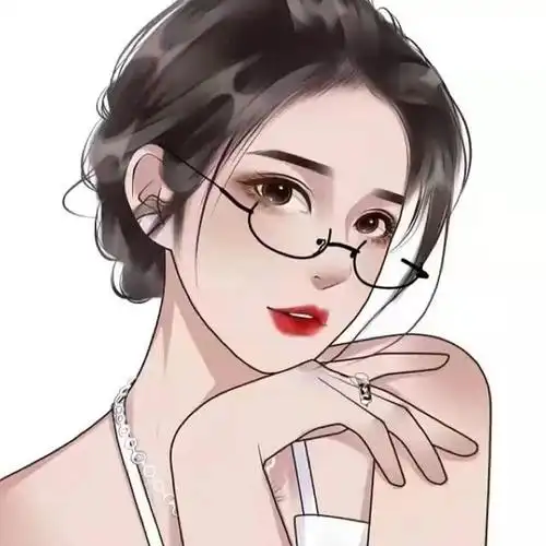 戴眼镜女生头像每个人都很特别你也不例外