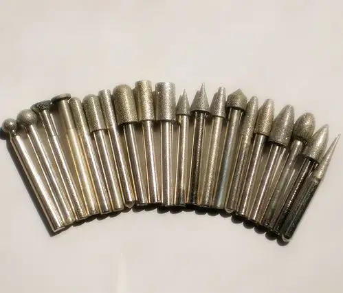 金刚石磨头_金刚石磨头电磨机磨头石头玉石雕刻打磨头6mm金刚砂磨头 -