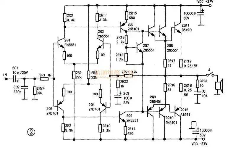 为方便检修,把电源变压器次级引线加长,将功放电路板移到机外.