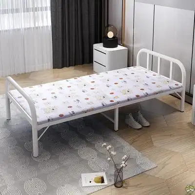 成人家用多功能可折叠一米单人小人小铁床二宽1.2m经济型折叠床功效与