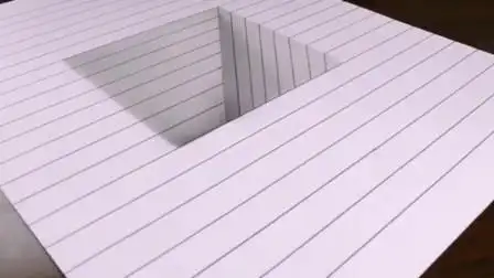 立体画其实很好画,教你画最简单的立体画,简单易学,一看就会