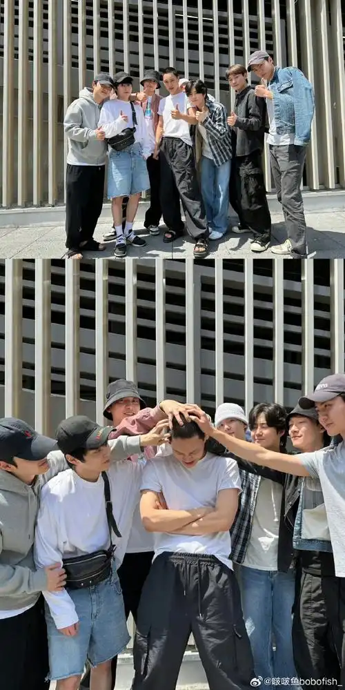 exo超话接下来就是最后一张摸头照了05#exo全员入伍