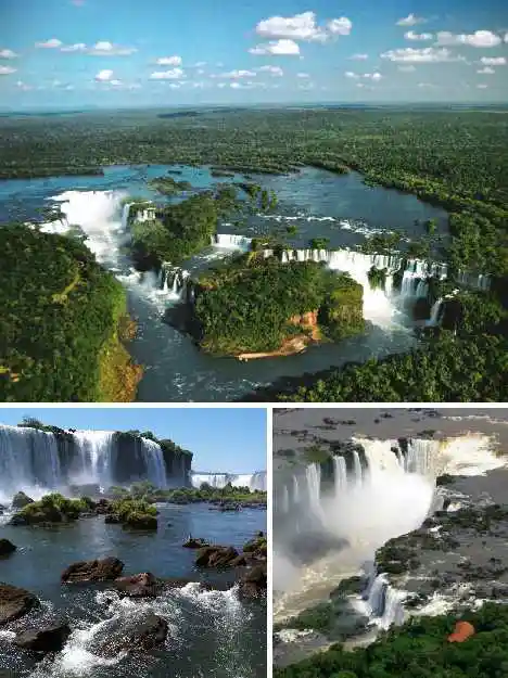 世界新七大自然景观之伊瓜苏瀑布    近日,"世界新七大奇迹"(the
