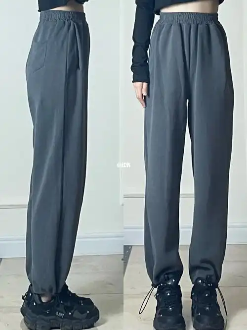 几十的深灰卫裤也太好穿了胯宽腿粗福音