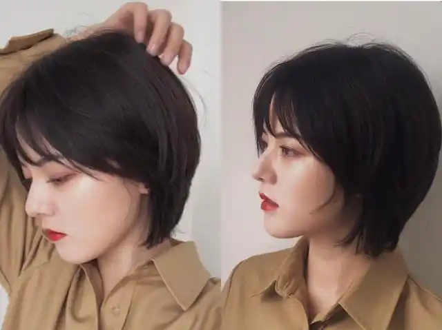 今年超流行的日系短发适合圆脸的女生洋气又显脸小