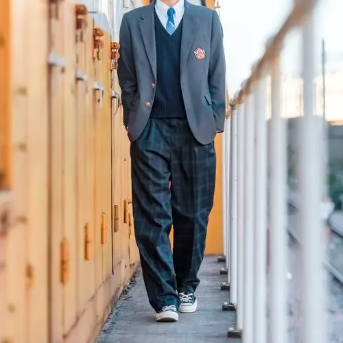 【慢团6月发】「知松」嗜睡杨梅dk制服西装裤春秋 正统学生校服男