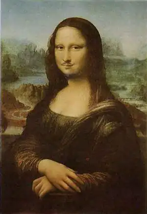 带胡须的蒙娜丽莎——杜尚