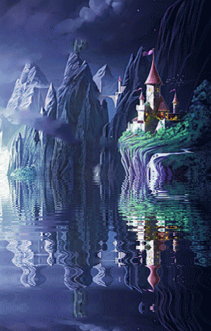 水面倒影动态波纹