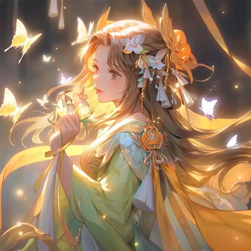 我也会变成星星嘛?#古风头像 #优质头像 #二次元 #动漫女 - 抖音