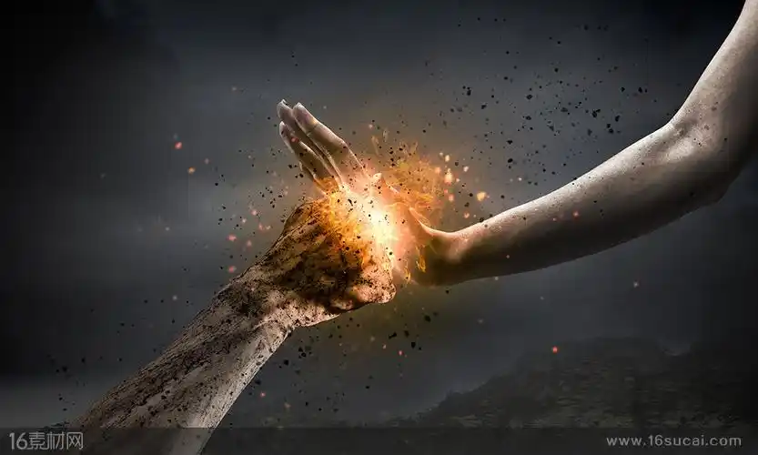 禁止手势与拳头创意高清图片