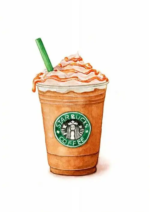 来一杯饮料吧彩铅插画手绘