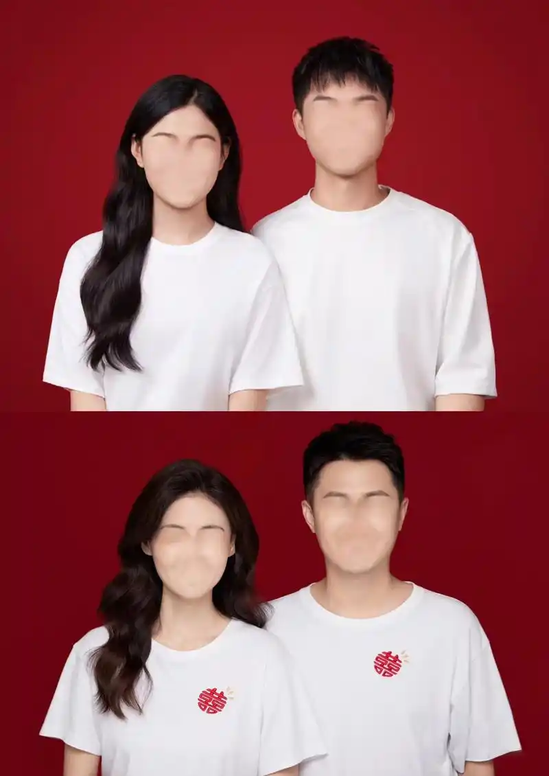 啵啵ps修图:p图修图接单中～好看的#红底照模版更新  你发图～我来修