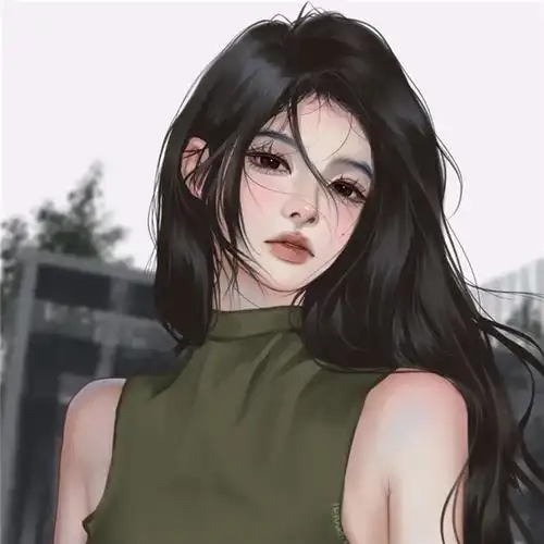 女生颜值超高的手绘头像