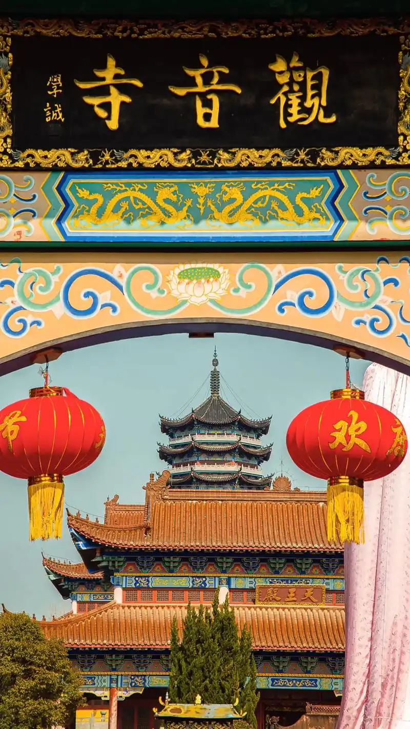 亳州观堂镇观音寺.该寺占地60亩建筑面积8764平方米,建有 - 抖音
