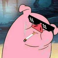 黑白叼烟男生卡通头像呆萌_微信头像图片大全