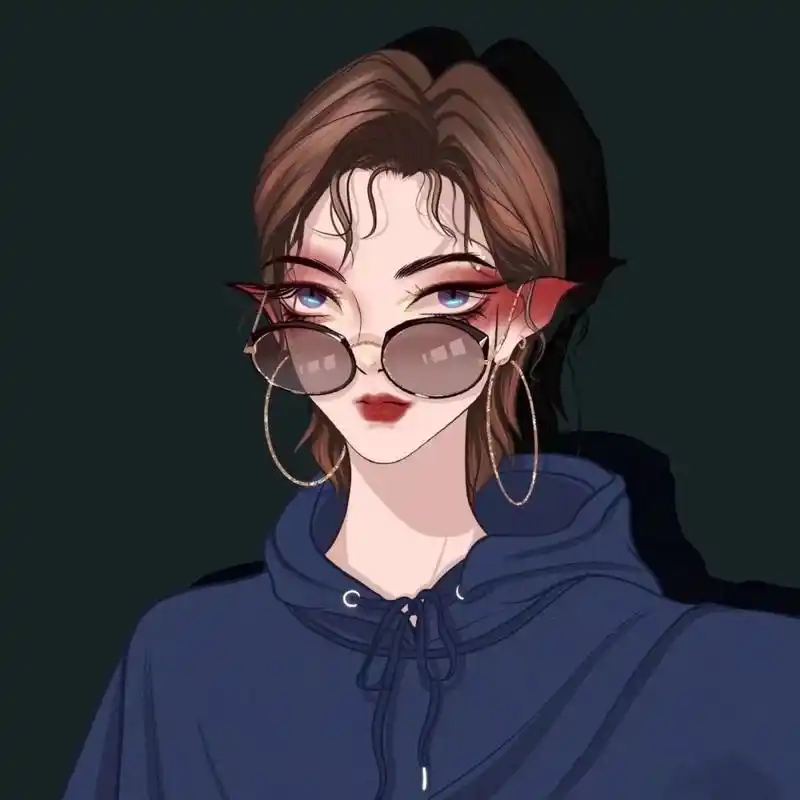 超霸气动漫女生手绘高清头像