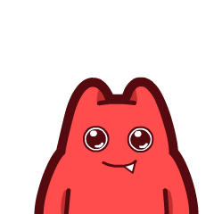 【魔鬼猫表情-卖萌】#半身 动态 敲脑袋 卖萌 可爱 冒星星 ip 动漫