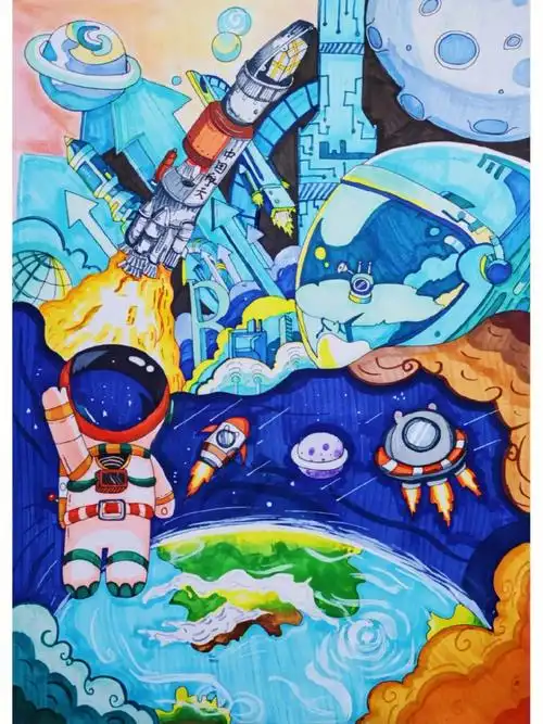 马克笔科幻画临摹