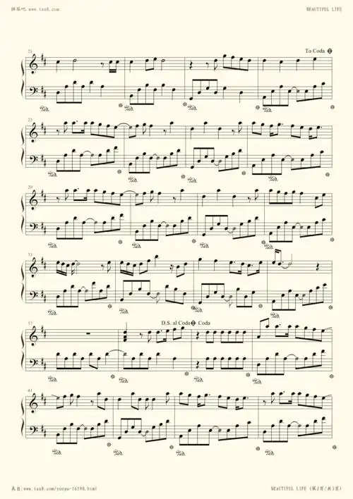 beautiful life-小松未步-柯南歌手-小松未步小提琴谱