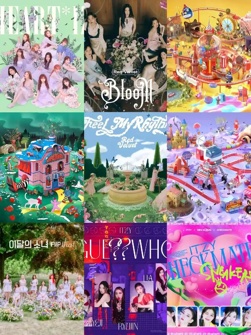 一些绝美的女团专辑封面#kpop #女团 #专辑 #kpop - 抖音