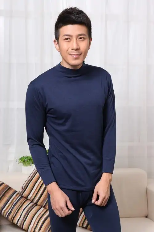 2013秋季新款秋衣秋裤套装 男士棉麻绒保暖内衣套装 批发