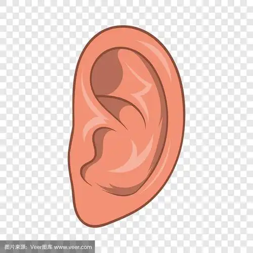 耳朵图标卡通风格