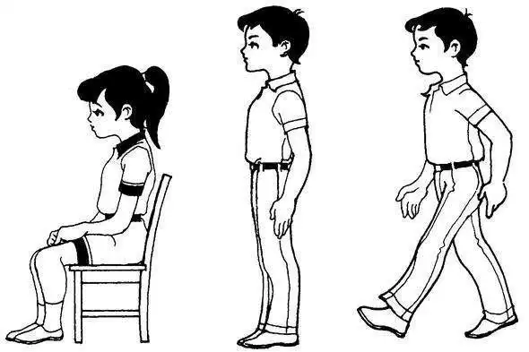 简笔画正面背面和侧面