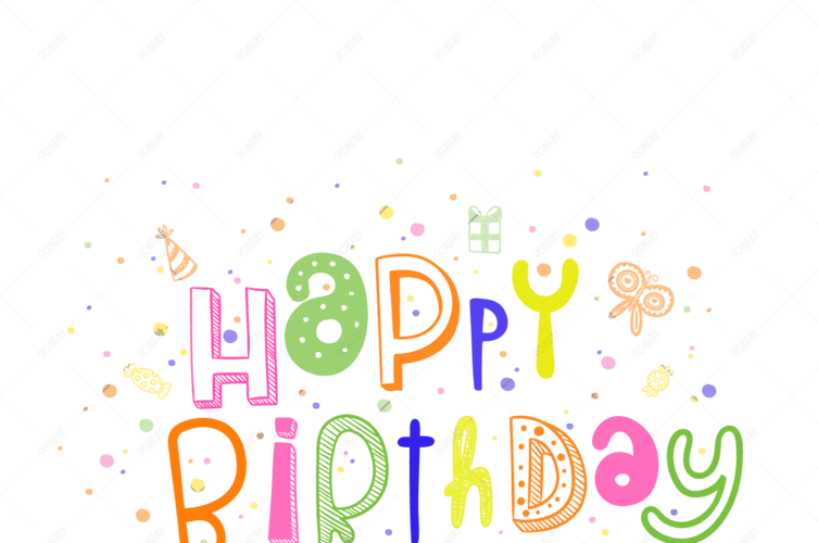 生日快乐卡通英文