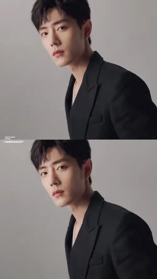 肖战黑色束腰西装##肖战欧莱雅pro品牌代言人##肖战