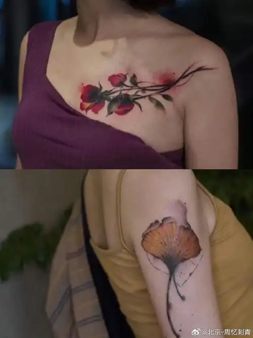 今日纹身图案分享    女生纹身    #个性纹身##纹身分享##纹身设计