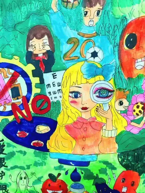 今日好绘画(115)丨《保护视力》